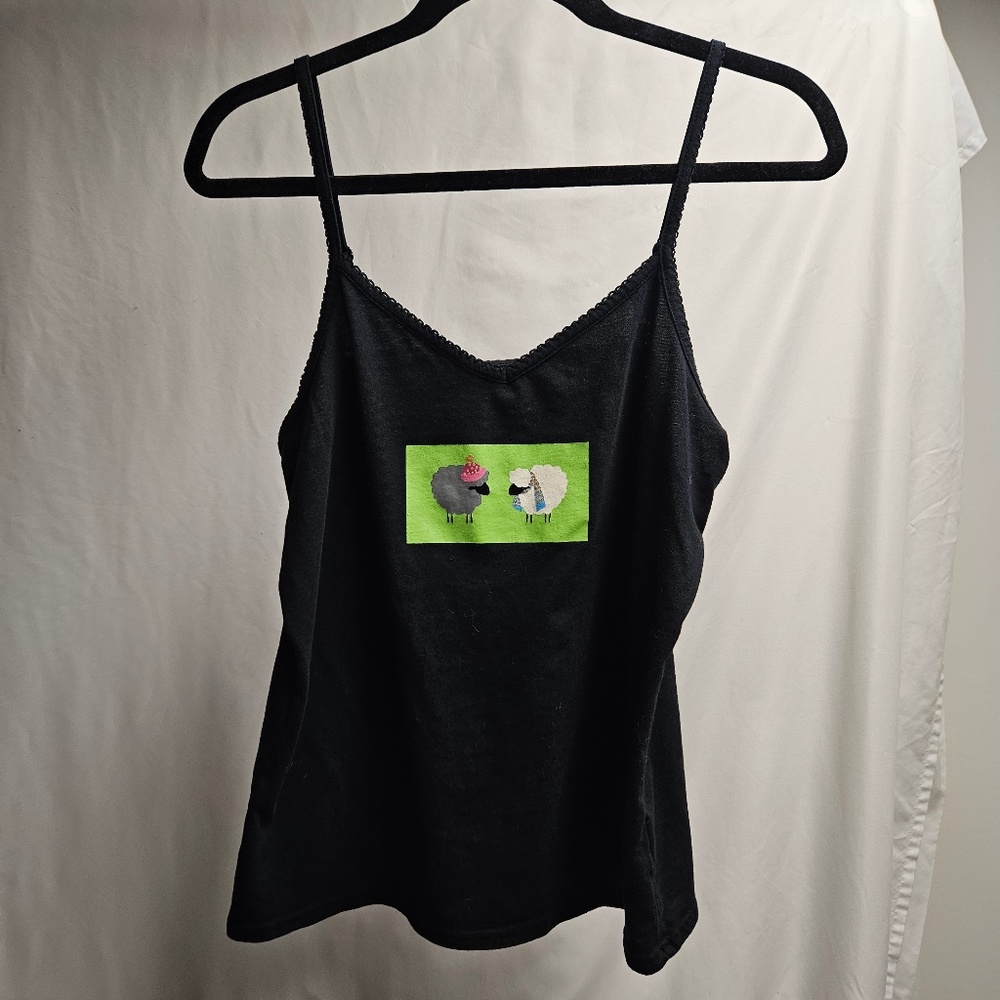 3for$25 winter sheep tank top Kim rogers intimates large pajamas spaghetti strap